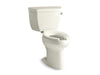 KOHLER K-3519-RA Highline Two-piece elongated toilet, 1.0 gpf - Biscuit