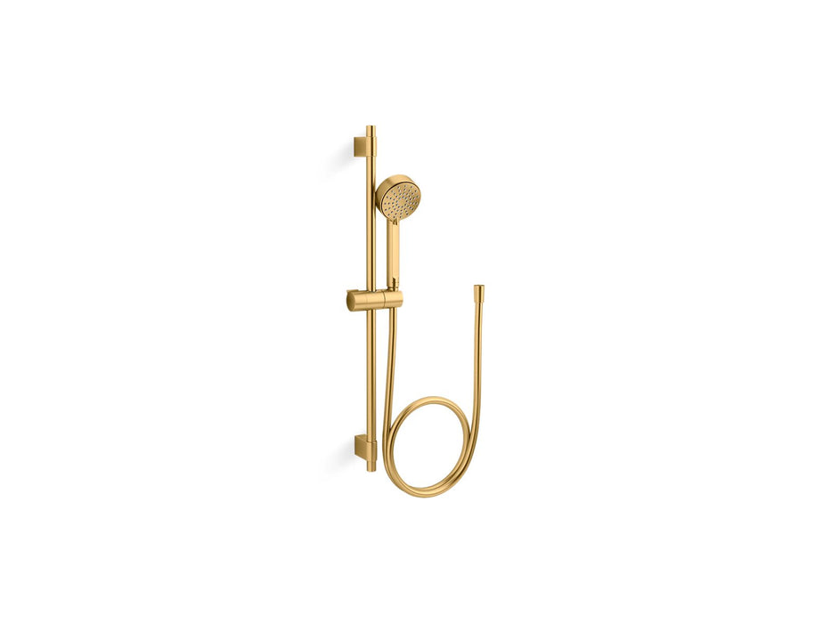 KOHLER K-35331 Elate 28" Three-function Handshower Kit, 1.75 GPM, vibrant brushed moderne brass