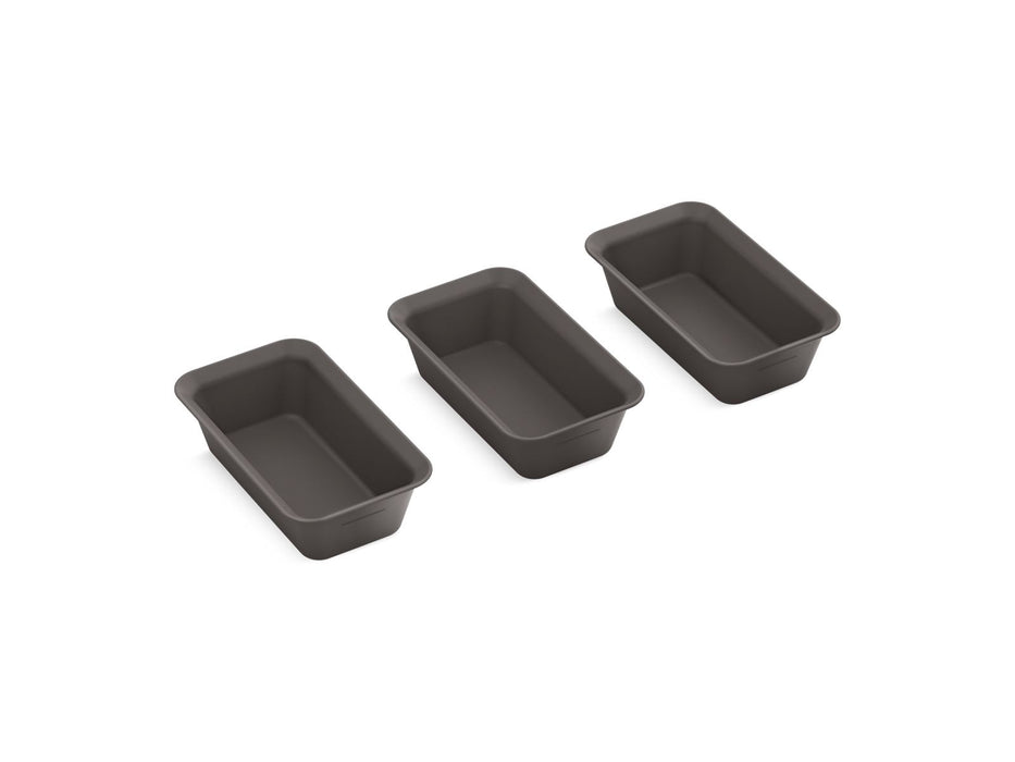 KOHLER K-35484 Three-piece Workstation Prep Bowl Set, stone grey