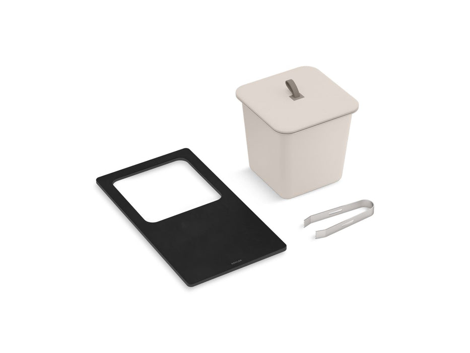 KOHLER K-35487 Three-piece Ice Bucket Set, fog grey - view 2
