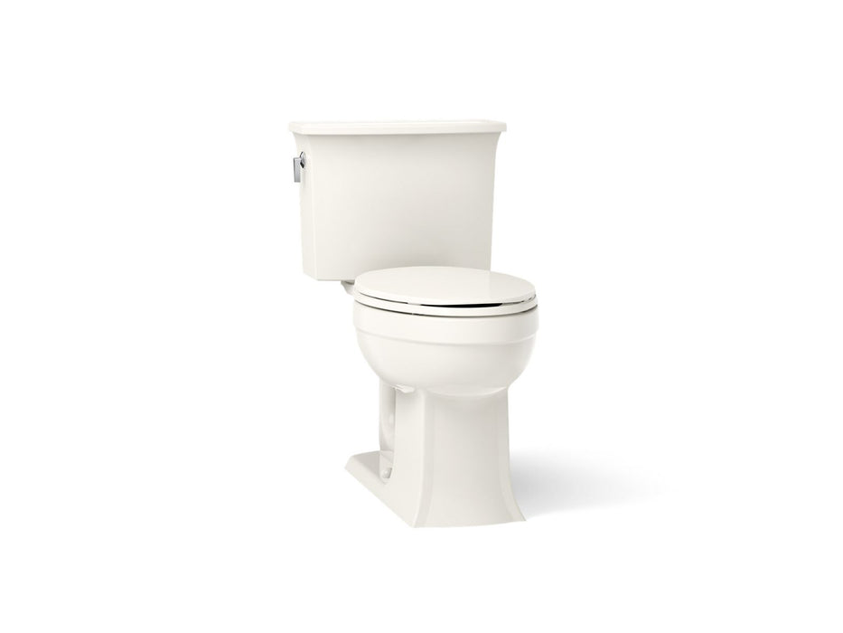 KOHLER K-3551 Archer Two-piece Elongated Toilet, 1.28 GPF, Biscuit - 3/4 view of product