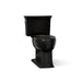 KOHLER K-3551 Archer Two-piece Elongated Toilet, 1.28 GPF, Black Black - 3/4 view of product
