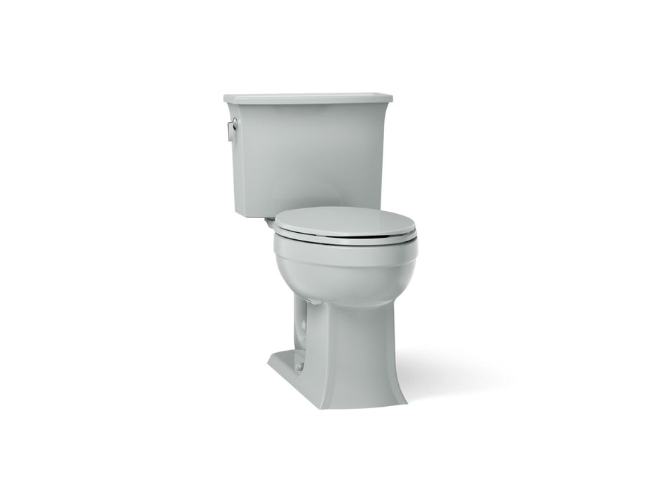 KOHLER K-3551 Archer Two-piece Elongated Toilet, 1.28 GPF, ice grey