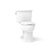 KOHLER K-3551 Archer Two-piece Elongated Toilet, 1.28 GPF, white