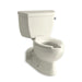 KOHLER K-3554-RA Barrington Two-piece elongated toilet, 1.6 gpf, biscuit