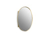 KOHLER K-35571 Verdera 24" x 34" oval framed medicine cabinet, moderne brushed gold