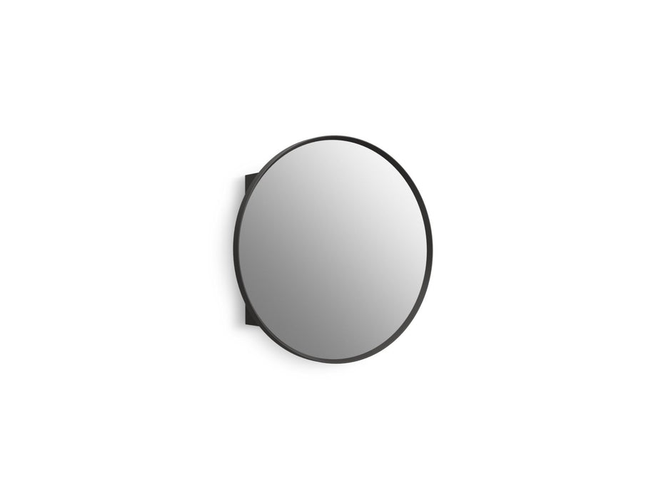 KOHLER K-35572 Verdera 24" round framed medicine cabinet, matte black