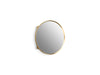 KOHLER K-35572 Verdera 24" round framed medicine cabinet, moderne brushed gold