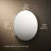 3/4 view of product with dimensions