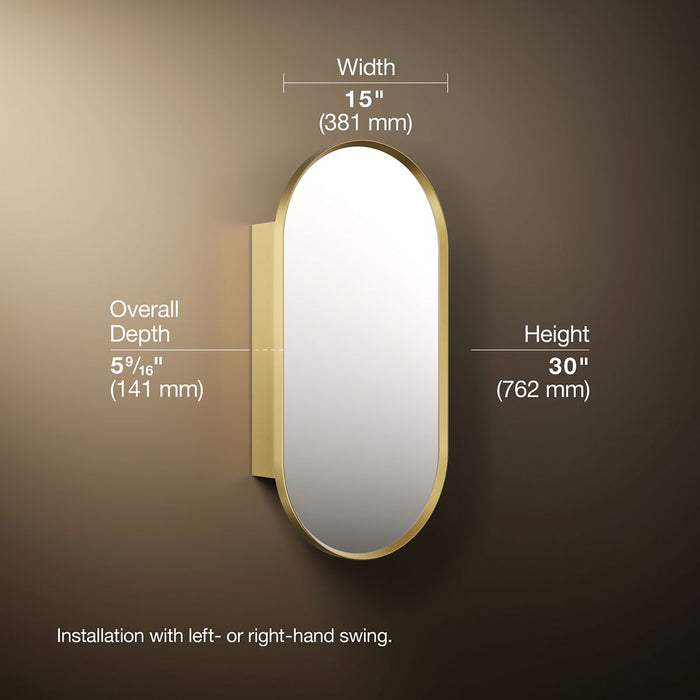3/4 view of product with dimensions