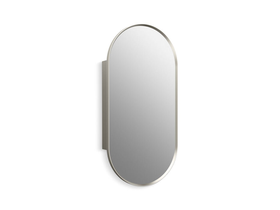 KOHLER K-35574 Verdera 20" x 40" capsule framed medicine cabinet, brushed nickel