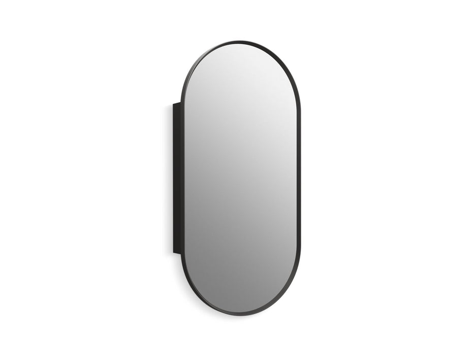 KOHLER K-35574 Verdera 20" x 40" capsule framed medicine cabinet, matte black