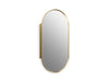KOHLER K-35574 Verdera 20" x 40" capsule framed medicine cabinet, moderne brushed gold
