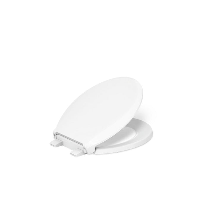 KOHLER K-35585-0 Cachet Recycled ReadyLatch Quiet-Close™ Round-front Toilet Seat, white - view 3