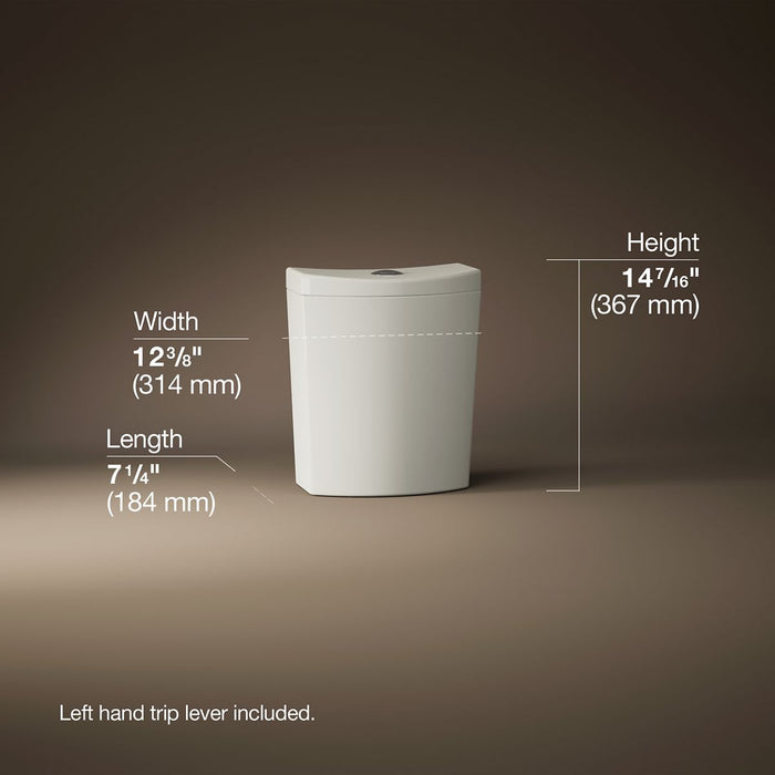 KOHLER K-3569 Persuade Curv Toilet tank, dual-flush, biscuit - view 5
