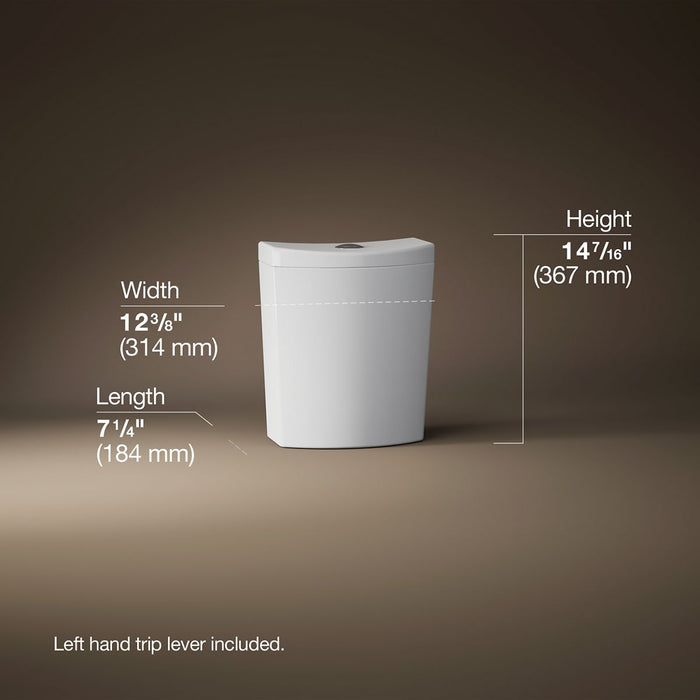 KOHLER K-3569 Persuade Curv Toilet tank, dual-flush, white - view 5