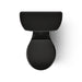 KOHLER K-35716 Highline Tall Two-piece Round-front Toilet, 1.28 GPF, Black Black - top view of product