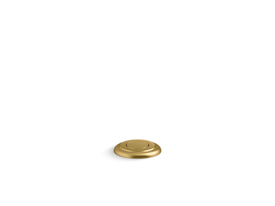 KOHLER K-35725 Garbage disposal air switch button, vibrant brushed moderne brass