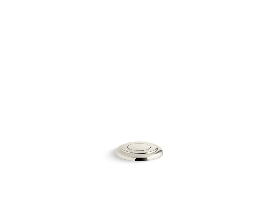 KOHLER K-35725 Garbage disposal air switch button, vibrant polished nickel