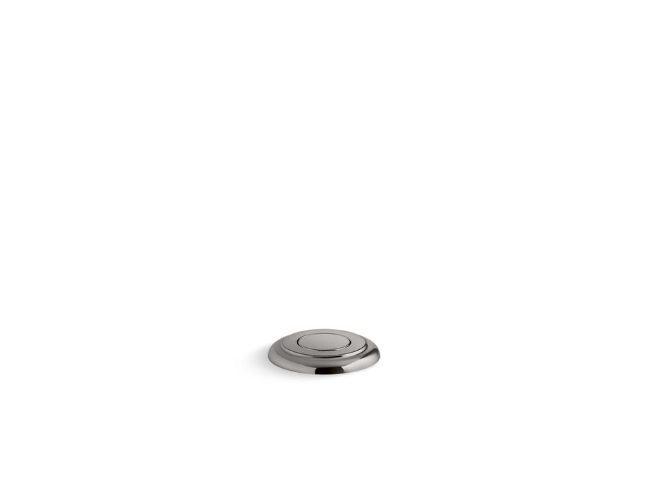 KOHLER K-35725 Garbage disposal air switch button, vibrant titanium