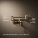 KOHLER K-35744 Wall-mount pot filler, vibrant brushed moderne brass - view 4