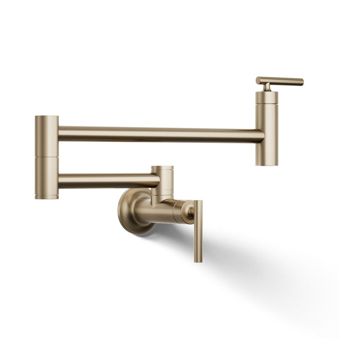 KOHLER K-35745 Wall-mount pot filler, vibrant brushed bronze - view 3