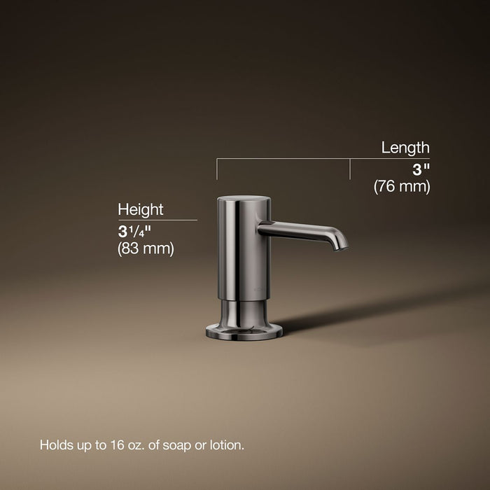 3/4 view of product with dimensions