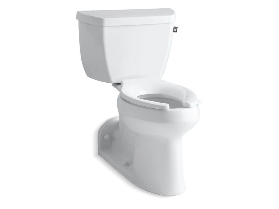 KOHLER K-3578-RA Barrington ComForteeight Two-piece elongated chair height toilet with concealed trapway, white