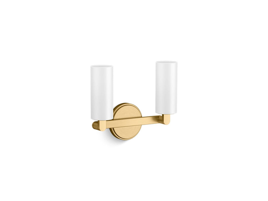 KOHLER K-35873-SC02 Crue Two-light sconce, brushed moderne brass