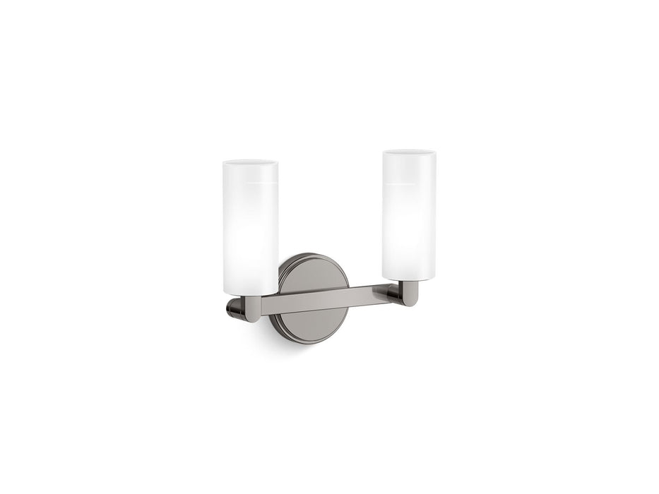 KOHLER K-35873-SC02 Crue Two-light sconce, titanium - view 2