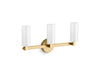 KOHLER K-35874-SC03 Crue Three-light sconce, brushed moderne brass
