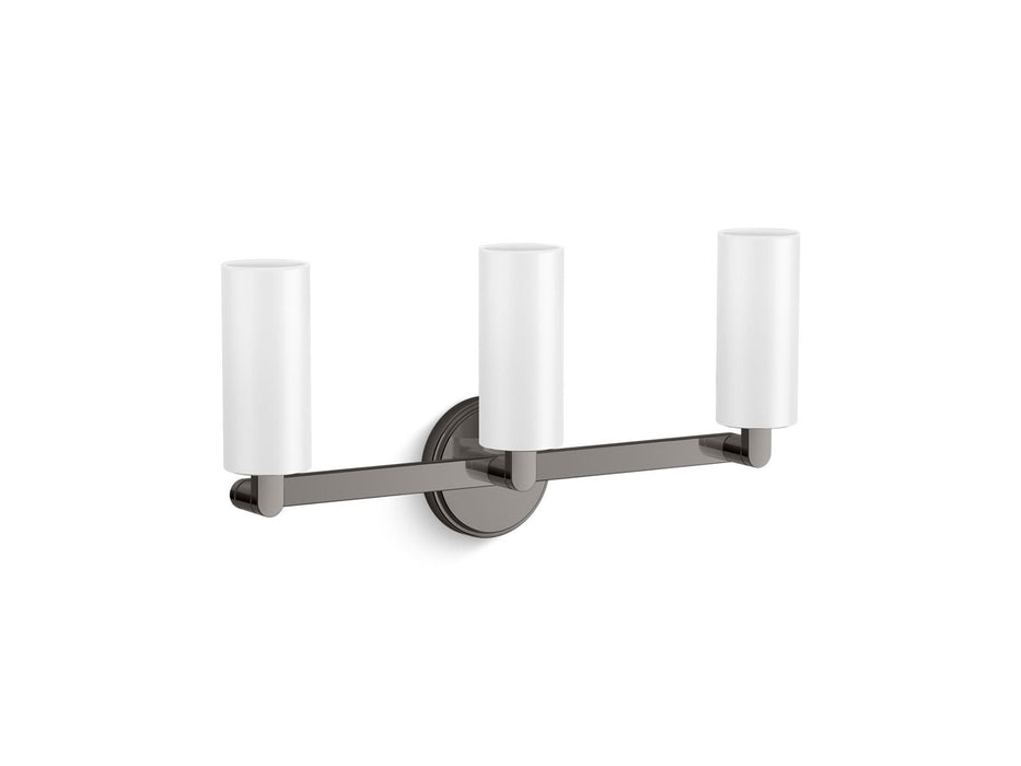 KOHLER K-35874-SC03 Crue Three-light sconce, titanium