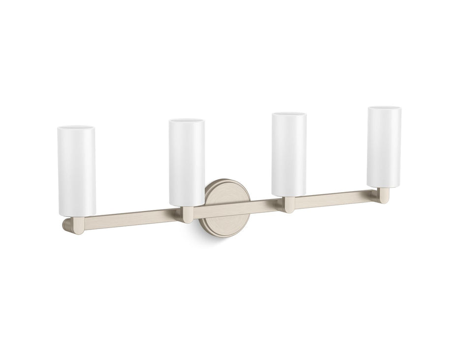 KOHLER K-35875-SC04 Crue Four-light sconce, brushed nickel