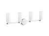 KOHLER K-35875-SC04 Crue Four-light sconce, polished chrome