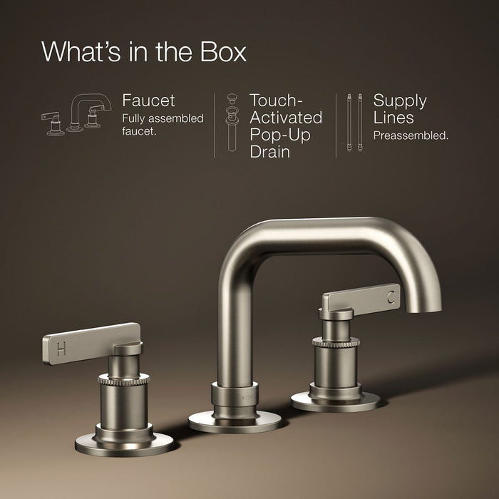 KOHLER K-35908-4 Castia by Studio McGee Widespread bathroom sink faucet, 1.2 gpm