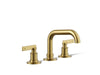 KOHLER K-35908-4K Castia by Studio McGee Widespread bathroom sink faucet, 1.0 gpm, vibrant brushed moderne brass