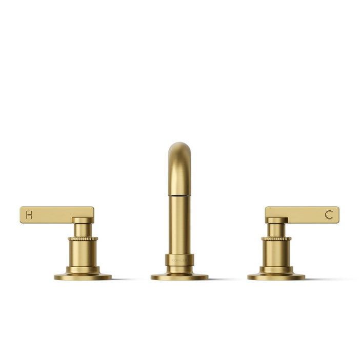KOHLER K-35908-4K Castia by Studio McGee Widespread bathroom sink faucet, 1.0 gpm, vibrant brushed moderne brass - view 2