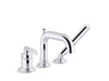KOHLER K-35913-4 Castia by Studio McGee Deck-mount bath faucet with handshower, polished chrome