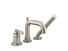 KOHLER K-35913-4 Castia by Studio McGee Deck-mount bath faucet with handshower, vibrant brushed nickel