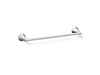 KOHLER K-35931 Buckley 18" towel bar, polished chrome