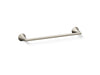 KOHLER K-35931 Buckley 18" towel bar, vibrant brushed nickel