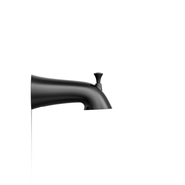 KOHLER K-35935 Buckley Wall-mount bath spout with diverter, matte black - view 4