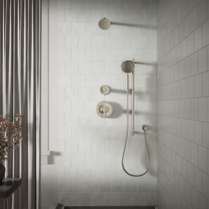 KOHLER K-35948 Bellera Single-function Showerhead, 2.5 GPM, vibrant brushed nickel - view 3