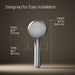 KOHLER K-35949 Bellera Three-function Handshower, 1.75 GPM, polished chrome - view 4