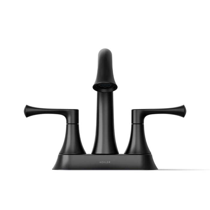 KOHLER K-35951-4K Buckley Centerset bathroom sink faucet, 1.0 gpm, matte black - view 2