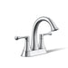 KOHLER K-35951-4K Buckley Centerset bathroom sink faucet, 1.0 gpm, polished chrome