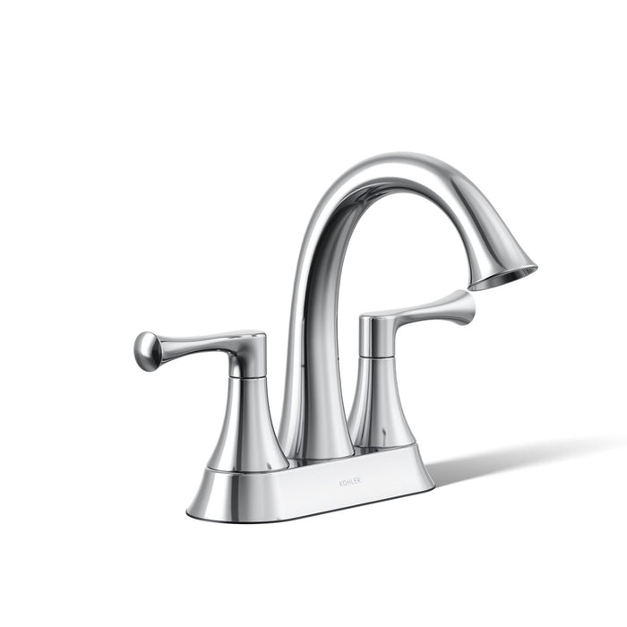 KOHLER K-35951-4K Buckley Centerset bathroom sink faucet, 1.0 gpm, polished chrome - view 5