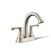 KOHLER K-35951-4K Buckley Centerset bathroom sink faucet, 1.0 gpm, vibrant brushed nickel