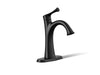 KOHLER K-35952-4 Buckley Single-handle bathroom sink faucet, 1.2 gpm, matte black