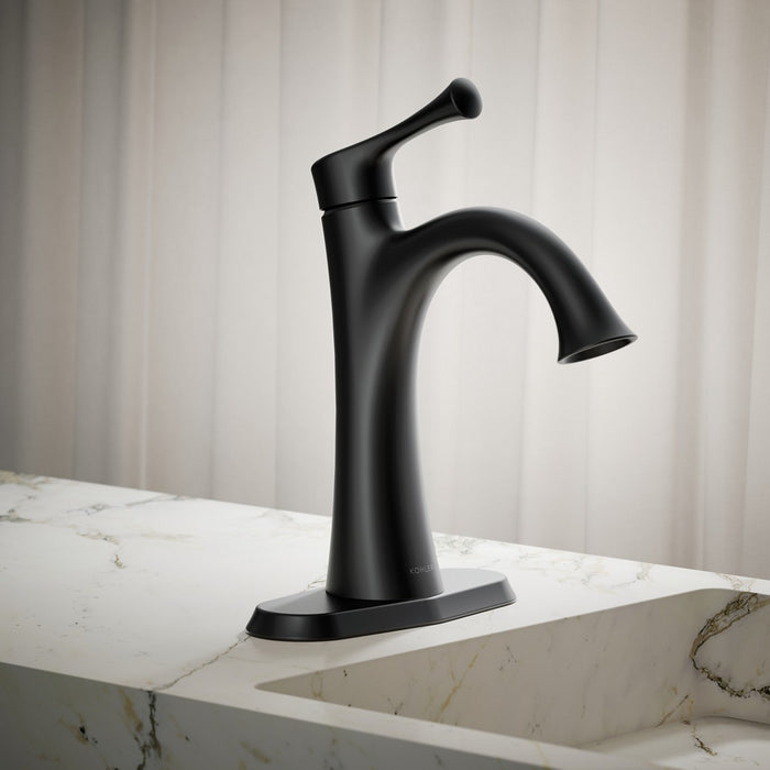 KOHLER K-35952-4K Buckley Single-handle bathroom sink faucet, 1.0 gpm, matte black - view 4